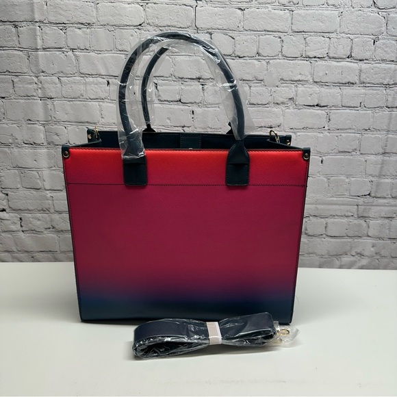 TRINA TURK TOTE BAG  Vibrant Pink and Orange Tote NWT - Picture 2 of 11